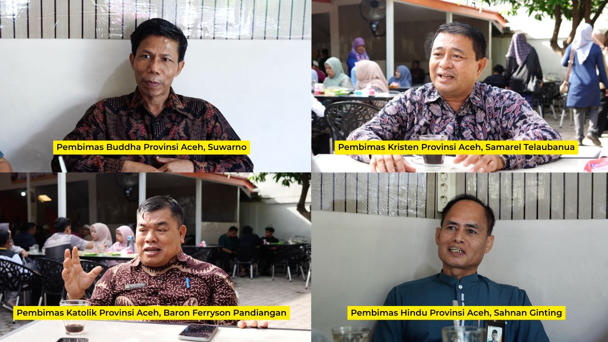 Pembimas Umat Kristen, Katolik, Hindu, dan Buddha. (Foto: Kemenag Aceh)