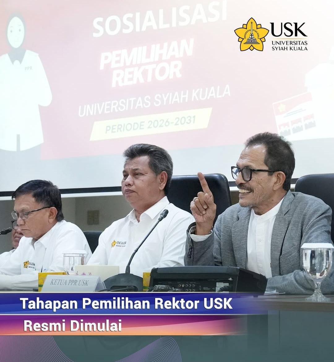 Tahapan Pemilihan Rektor USK 2026–2031 Resmi Bergulir. (Foto: Humas USK)