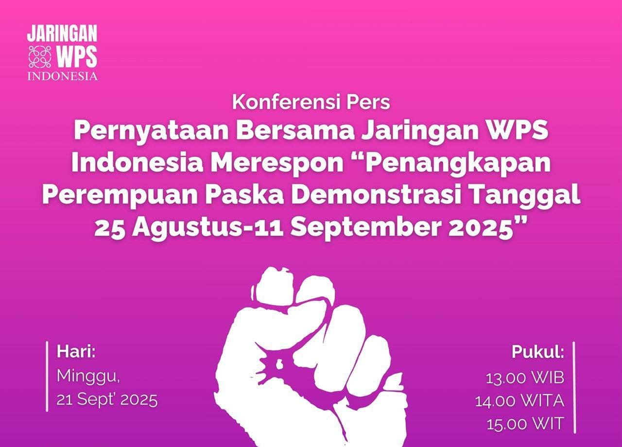 Jaringan WPS Indonesia Desak Penangguhan Penahanan Perempuan Pasca Demonstrasi. (Foto: For Nukilan)
