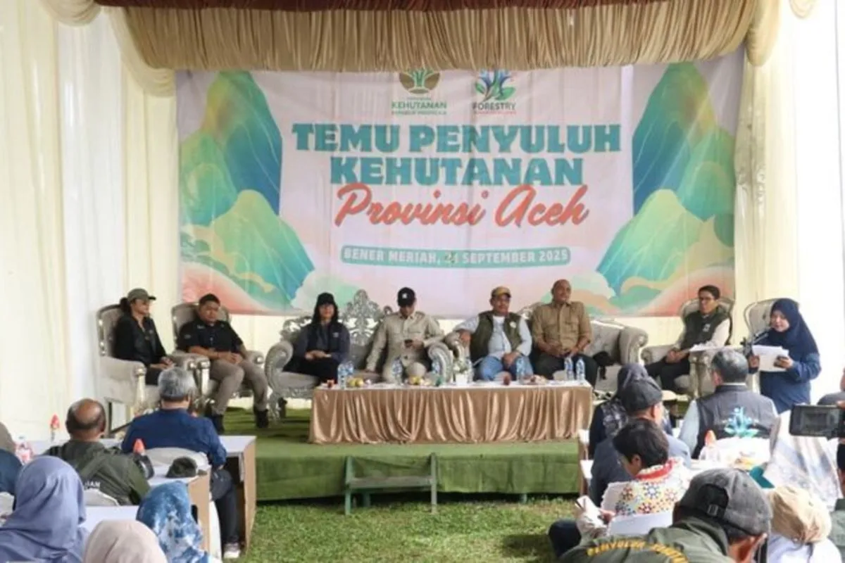 Untuk memperkuat peran tersebut, BP2SDM menggelar Temu Penyuluh Kehutanan di Conservation Response Unit (CRU) DAS Peusangan, Bener Meriah, Aceh, Kamis (24/9/2025). (Foto: Humas Aceh)