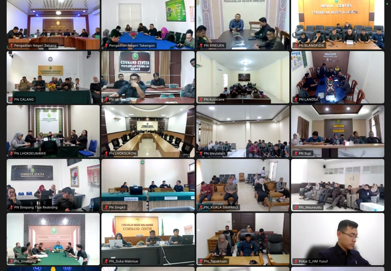 Banda Aceh Jadi Pelopor Uji Coba Penuh Platform Digital Badilum Learning Center. (Foto: For PT Banda Aceh)