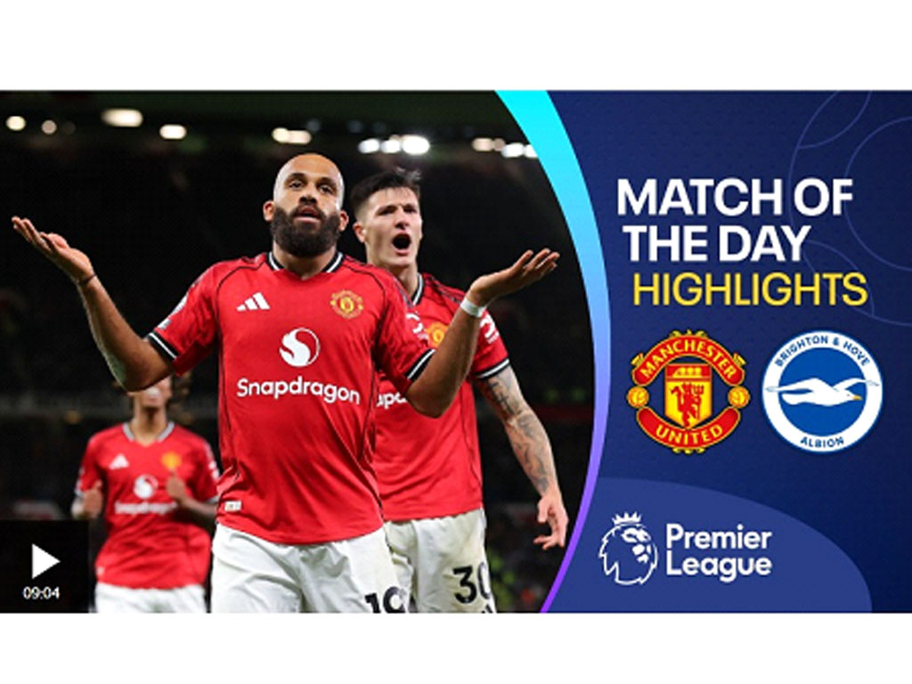 Man Utd cetak empat gol atas Brighton untuk kemenangan ketiga beruntun (Foto: bbc.com)