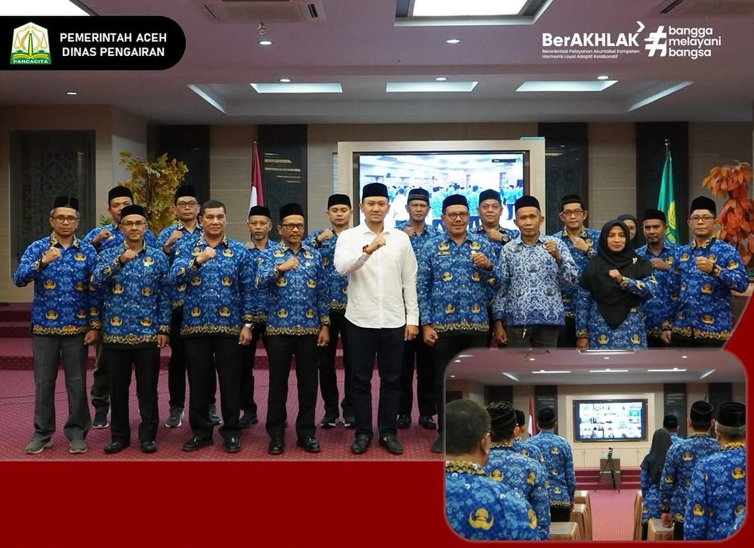 Dinas Pengairan Aceh Ikuti Pengukuhan Pejabat Administrator dan Pengawas. (Foto: Dinas Pengairan Aceh)