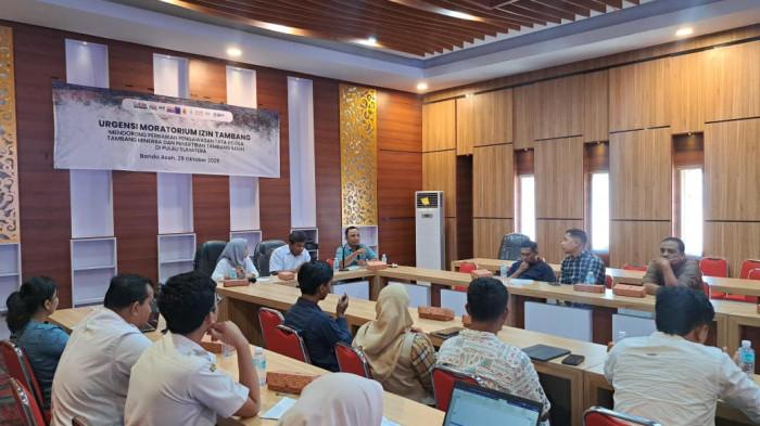 GeRAK Desak Moratorium Tambang, Soroti Turunnya Drastis Dana Bagi Hasil Minerba untuk Aceh. (Foto: Gerak)