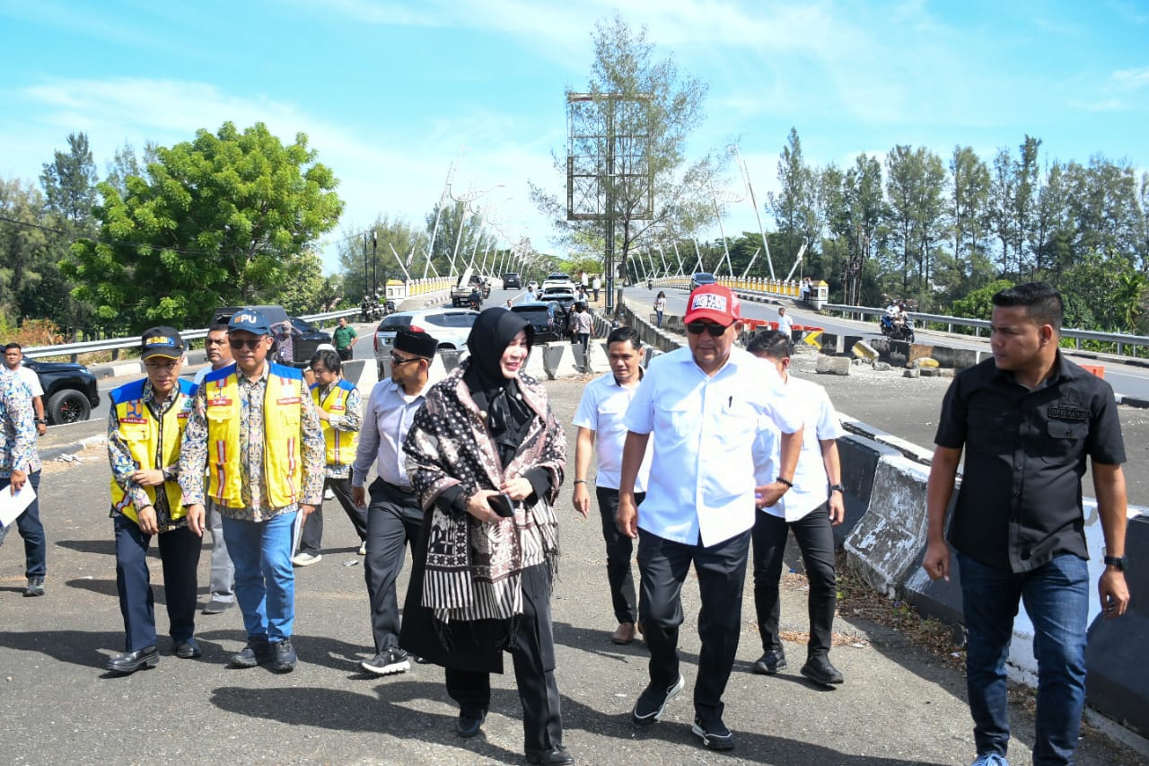 Illiza Harapkan Pembangunan Jembatan Pango Segera Dilanjutkan. (Foto: Pemko Banda Aceh)