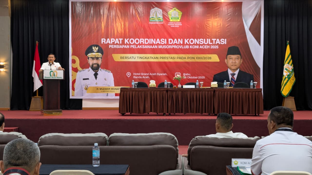 Jelang Musorprovlub KONI Aceh Gelar Rakorsus. (Foto: For Nukilan)