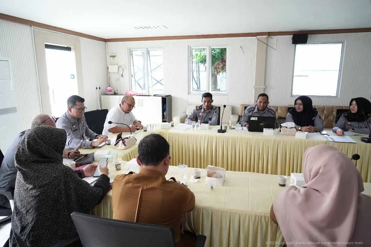 Harmonisasi Pergub Baitul Mal di Banda Aceh. (Foto: ANTARA/HO-Humas Kemenkum Aceh)