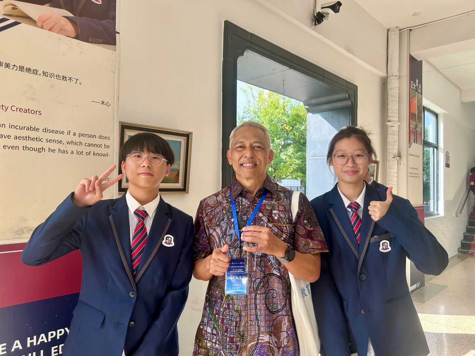 Pimpinan Perguruan Islam Cendekia Darussalam, Dr. Edwar M. Nur, menjadi salah satu peserta dalam The Belt and Road Teacher Development Exchange Project, sebuah program internasional yang diinisiasi oleh UNESCO bersama sejumlah institusi pendidikan di Tiongkok. (Foto: For Nukilan)