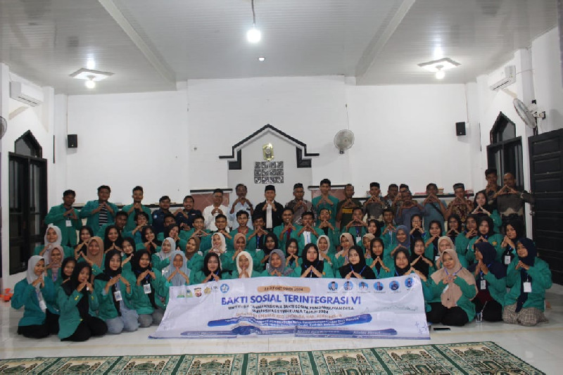 Mahasiswa USK UKM BSPD Hidupkan Jiwa Sosial Lewat Bakti Sosial Terintegrasi VI di Gampong Naga Umbang. (Foto: For Nukilan)