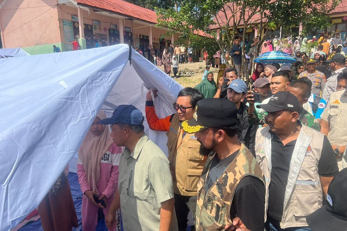 Saat Liat Koramil Hancur, Mendagri Tito Sebut Pak Maruli Aspirasi dari Bawah. (FOTO: KOMINFO ACEH TIMUR)