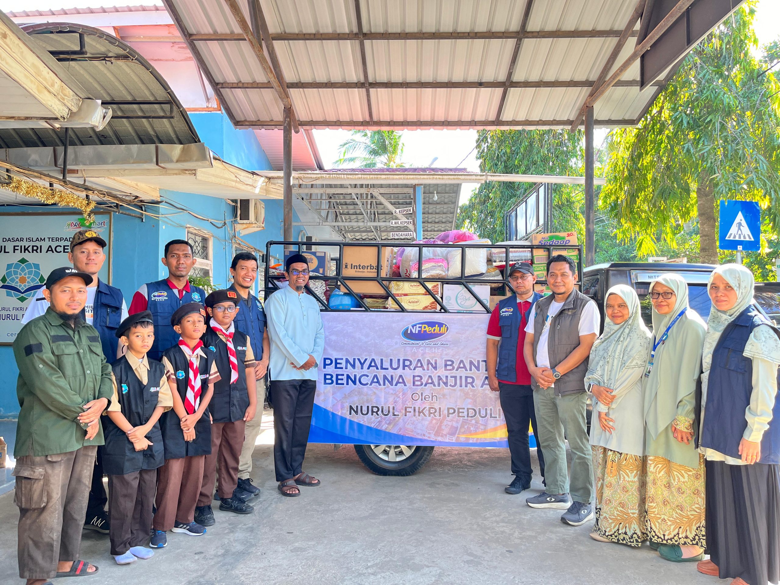 NF Peduli Aceh Distribusikan Satu Ton Bantuan untuk Korban Banjir. (Foto: For Nukilan)