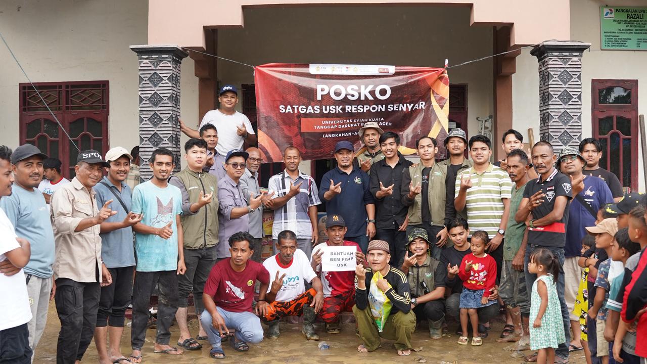 BEM FISIP USK Kirim 10 Ton Bantuan untuk Korban Banjir dan Longsor di Aceh Utara. (Foto: For Nukilan)