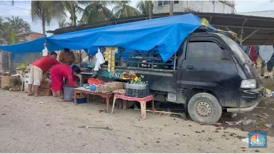 Suasana terkini di Pasar Aceh Tamiang, Minggu (21/12/2025). (Dokumentasi Badan Komunikasi Pemerintah)