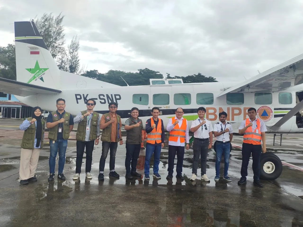 BMKG Laksanakan Operasi Modifikasi Cuaca di Aceh untuk Reduksi Dampak Siklon Tropis Senyar. (Foto: BMKG)