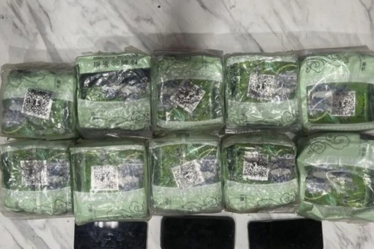 Barang bukti yang diamankan oleh Polda Lampung dalam ungkap kasus upaya penyelundupan narkotika jenis sabu. Provinsi Lampung, Selasa (20/1/2025). (Foto: Polda Lampung)