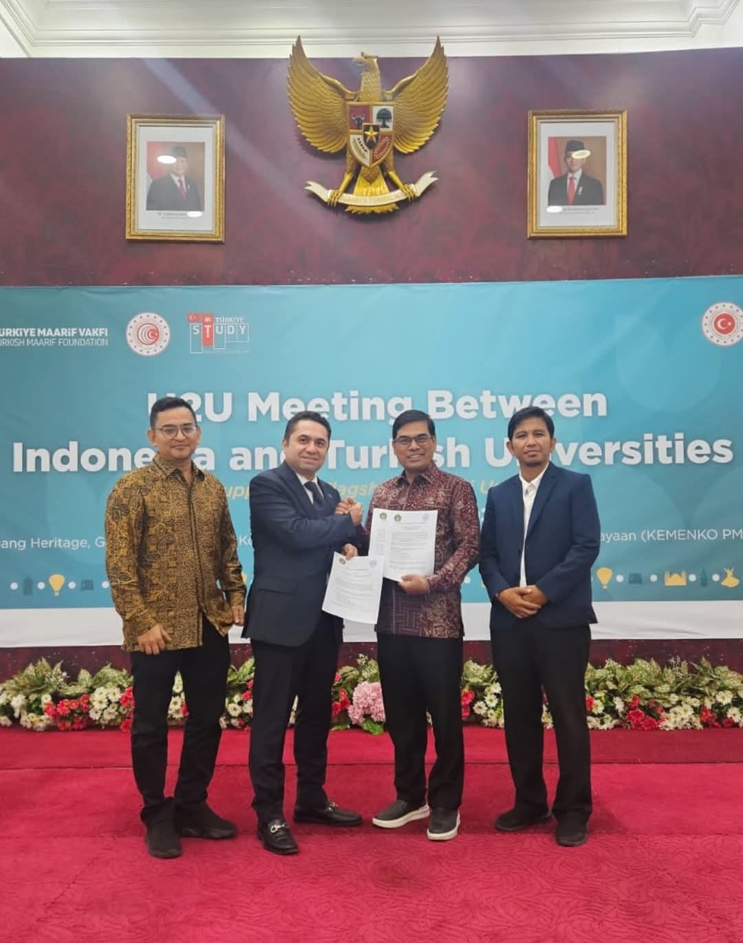 UIN Ar-Raniry Banda Aceh memperkuat langkah internasionalisasi melalui partisipasi dalam pertemuan perguruan tinggi Indonesia–Turki yang digelar di Ruang Heritage Kementerian Koordinator Bidang Pembangunan Manusia dan Kebudayaan (Kemenko PMK) RI, Jakarta, Senin (26/1/2026). (Foto: For Nukilan)