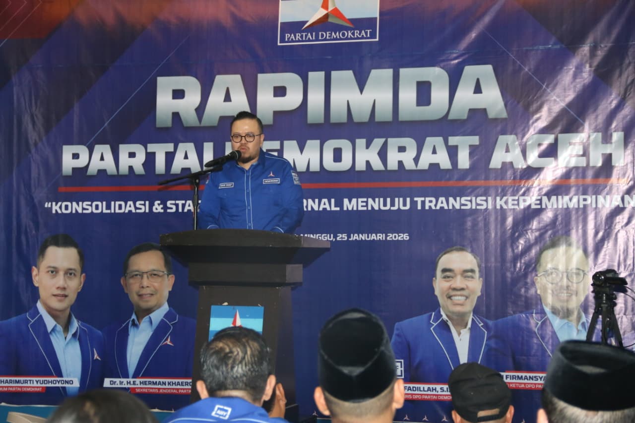 Pimpin Rapimda 2026, Rian Syaf Mulai Konsolidasi Total Demokrat Aceh