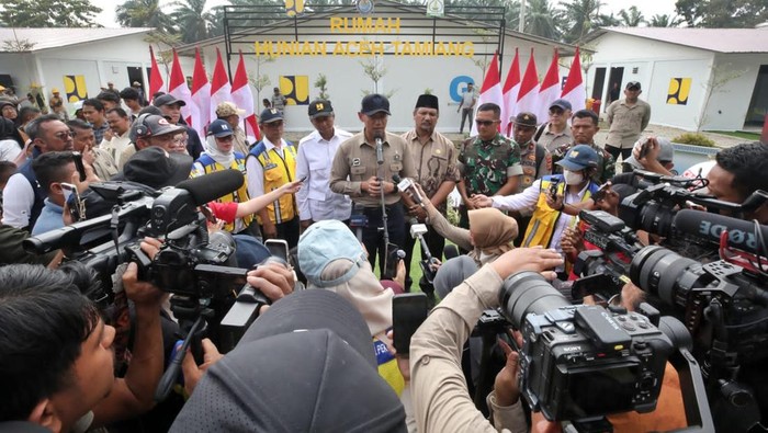 AHY Resmikan Huntara Aceh Tamiang. (Foto: Kemenko IPK)