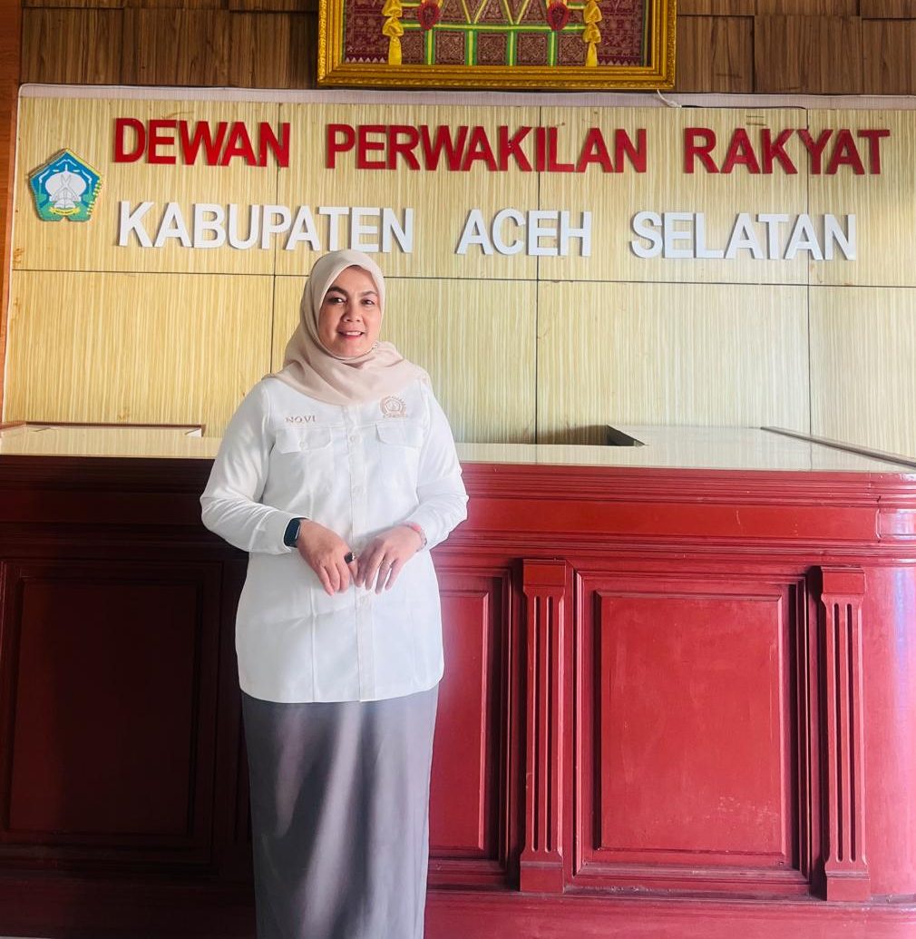 Sekretaris Komisi IV Dewan Perwakilan Rakyat Kabupaten (DPRK) Aceh Selatan, Novi Rosmita, S.E., M.Kes. (Foto: For Nukilan)