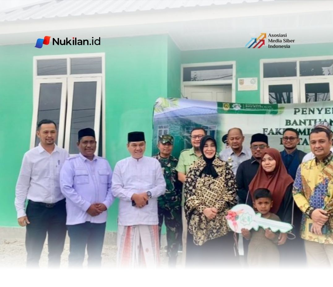 Illiza Resmikan Tiga Unit Rumah Layak Huni untuk Mustahik di Syiah Kuala. (Foto: for Nukilan)