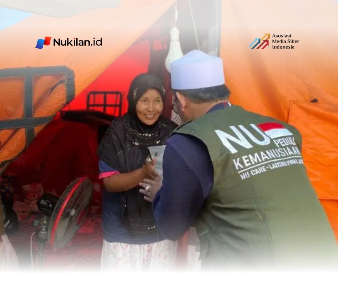 LAZISNU Jatim Salurkan Ratusan Paket Buka Puasa bagi Warga Terdampak Banjir di Desa Banai, Aceh Tamiang. (Foto: For Nukilan)