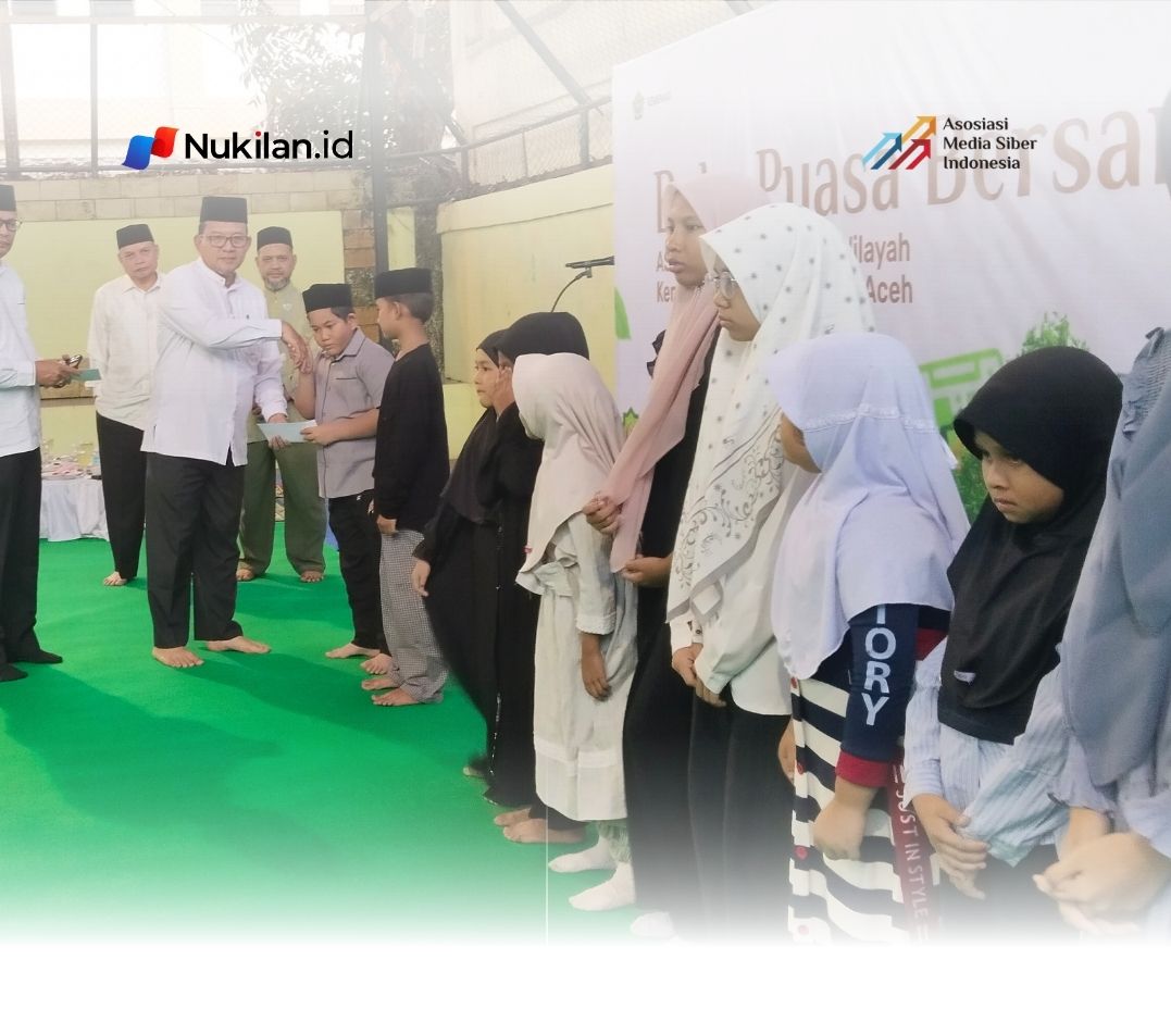 Santunan Yatim dan Buka Puasa Bersama Warnai Purnatugas Kabag TU Kanwil Kemenag Aceh. (Foto: Kanwil Kemenag Aceh)