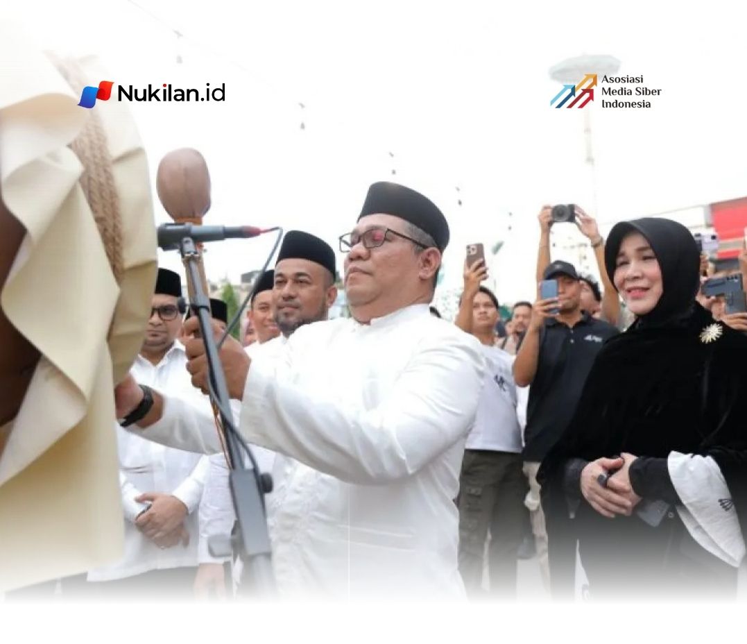 Pembukaan Gampong Ramadhan in Action 2026 Bank Aceh di kawasan Masjid Raya Baiturrahman Banda Aceh, Minggu (1/3/2026). (FOTO: Humas Bank Aceh)
