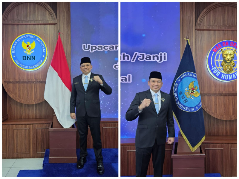 Kombes Pol. Dr. Dedy Tabrani, S.I.K., M.Si. resmi dilantik sebagai Kepala Badan Narkotika Nasional (BNN) Provinsi Aceh pada Jumat (12/12/2025). (FOTO: FOR NUKILAN)