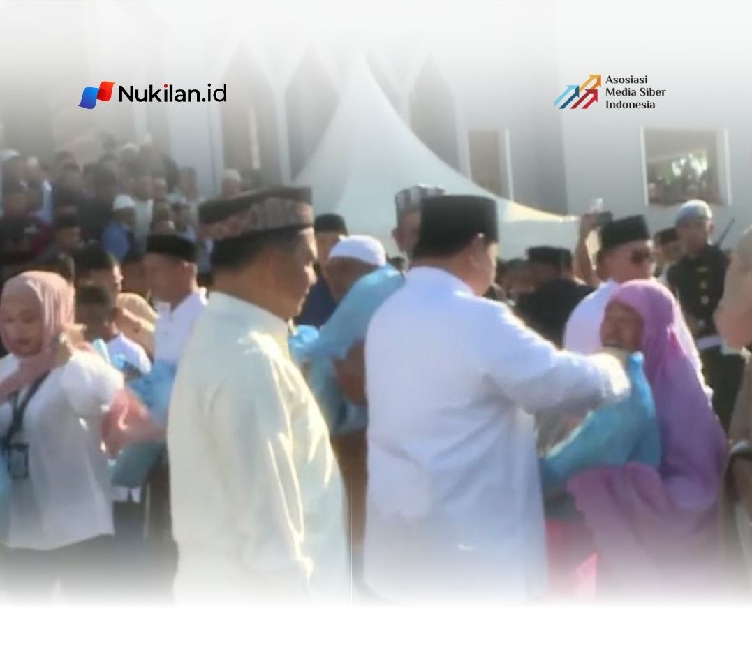 Presiden Prabowo Gelar Halal Bihalal dan Bagikan Bingkisan ke Warga (Foto: Tangkapan Layar)