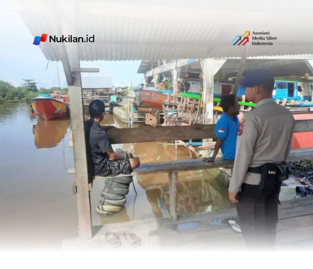 Sat Polairud Polres Aceh Barat Perkuat Patroli Dialogis di Pesisir Panggong Saat Lebaran. (FOTO: HUMAS POLRES ACEH BARAT)