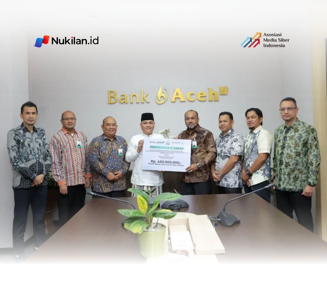 Bank Aceh Serahkan Zakat Karyawan Rp1,43 Miliar ke Baitul Mal Aceh