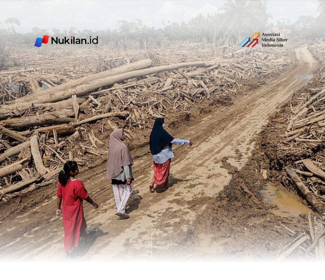 Ilustrasi peempuan koban bencana. (Foto: Facebook)