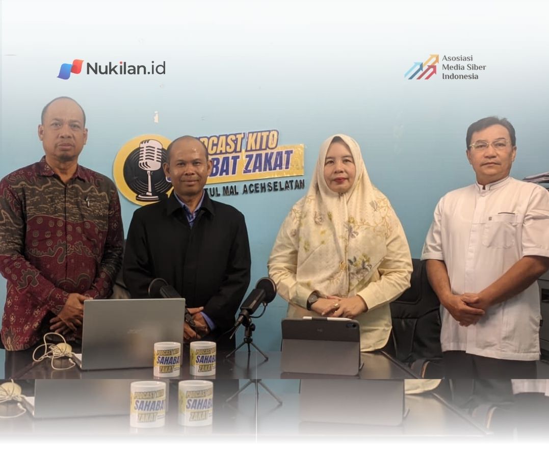 Baitul Mal Kabupaten Aceh Selatan bersama MPD Pemuda ICMI Aceh Selatan kembali menghadirkan ruang dialog publik melalui program Podcast Kito Sahabat Zakat sebagai sarana penyampaian informasi yang terbuka terkait pengelolaan dana umat. (Foto: For Nukilan)