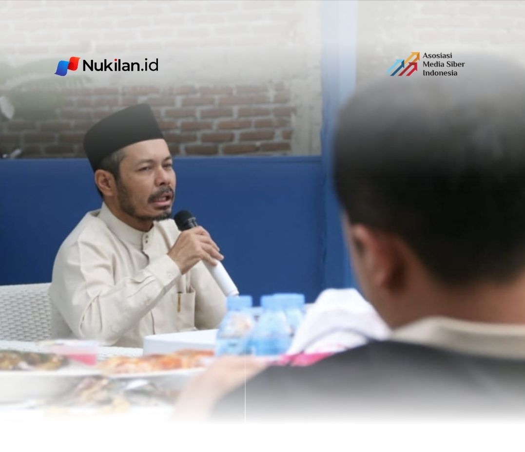 Ustaz Masrul Aidi Saat Mengisi Tausiyah Ramadan di Rumah Aspirasi H. T. Ibrahim. (Foto: Nukilan)