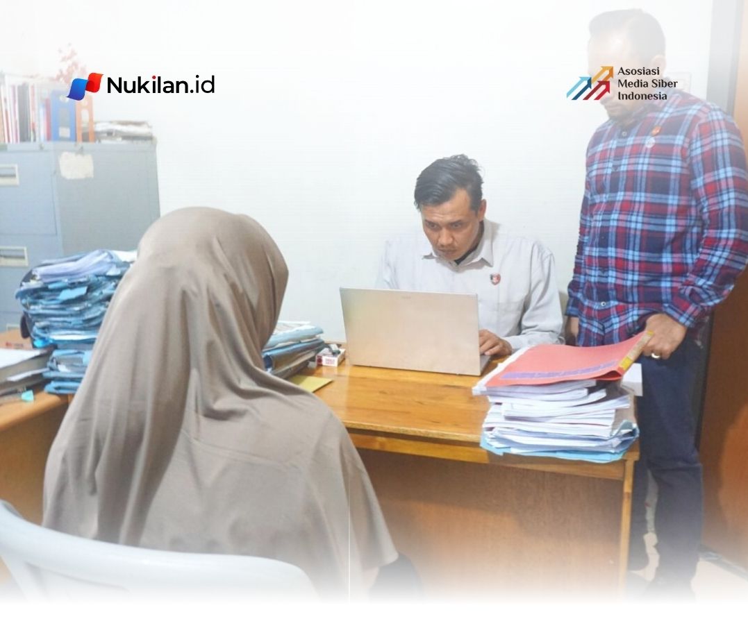 Polisi melakukan pemeriksaan terhadp terduga pelaku tindak kekerasan disebuah lembaga daycare di Banda Aceh. (Foto: Polesta Banda Aceh)