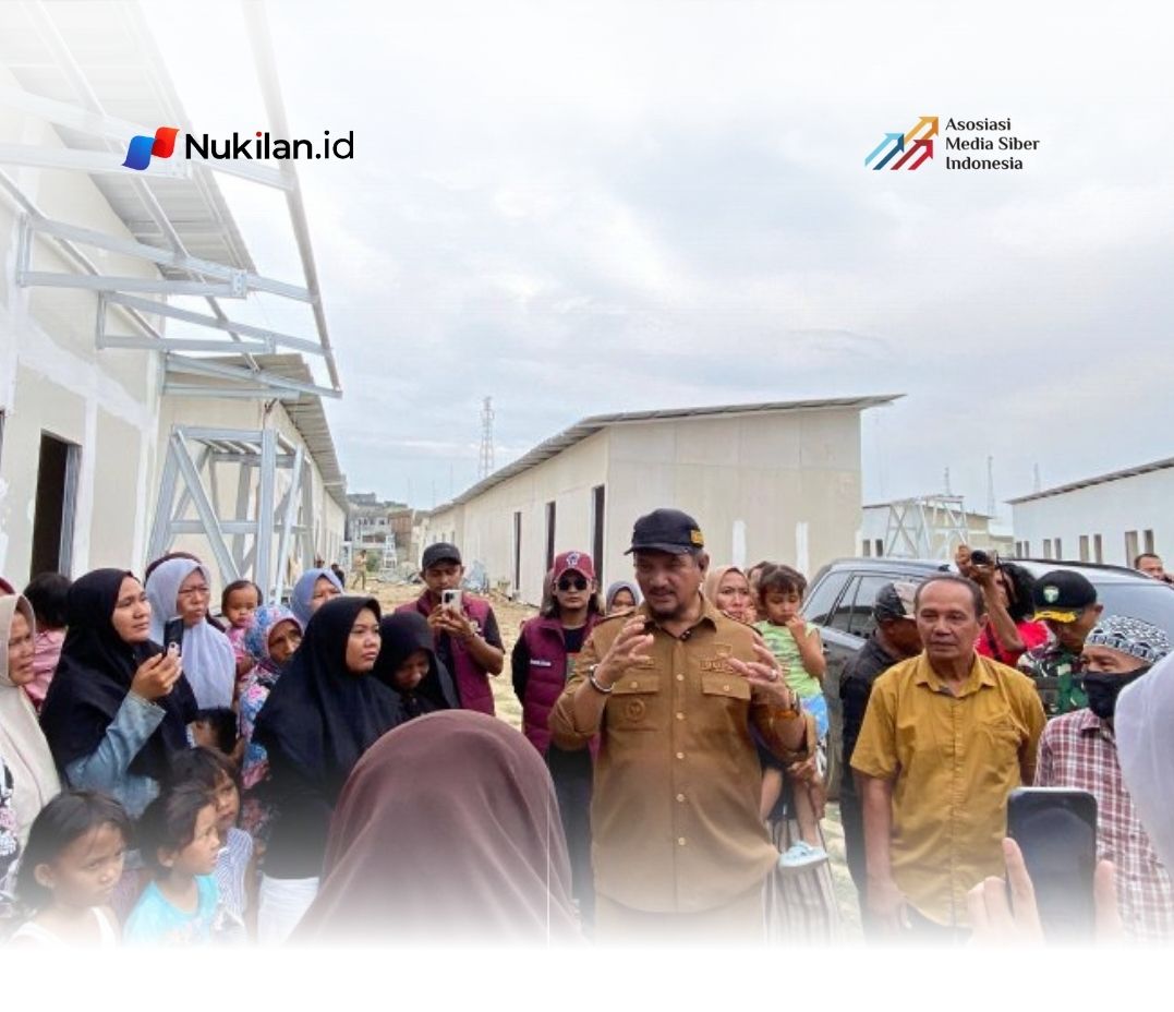 Bupati Aceh Tamiang Tinjau Huntara dan Huntap. (Foto: For Nukilan)