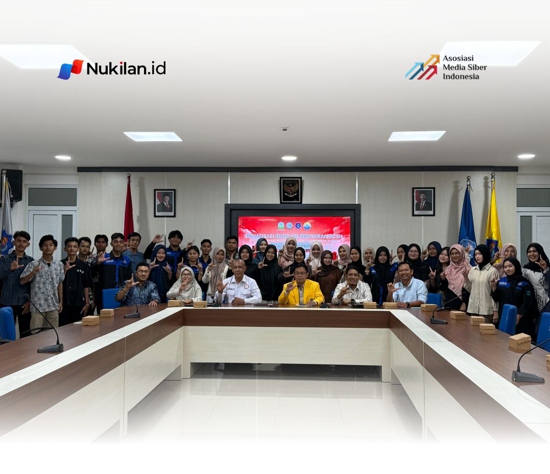 KPI Aceh melakukan Sosialisasi P3SPS Aceh di UTU, Aceh Barat, Kamis (9/4/2026) (Foto: For Nukilan)