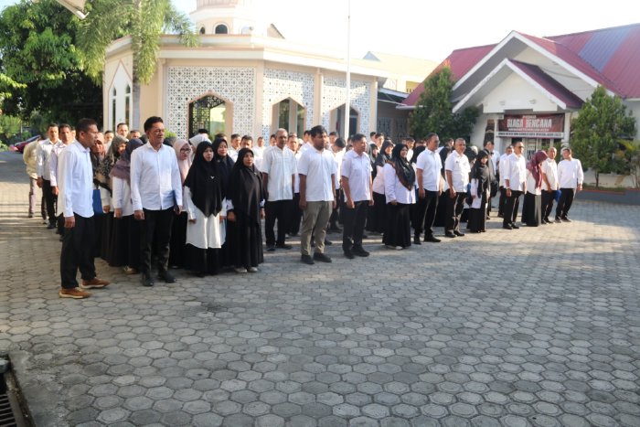 ASN ESDM Aceh Gelar Apel Perdana dan Halal Bihalal Perkuat Komitmen Kinerja Pasca Idul Fitri. (Foto: For Nukilan)