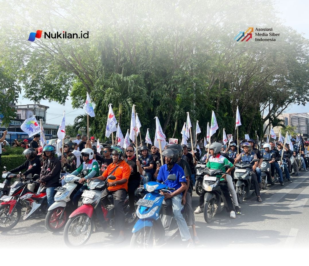 Aliansi Buruh Aceh (ABA) saat peringatan Hari Buruh Internasional (May Day) di Banda Aceh, Jumat (1/5/2026). (Foto: Nukilan/Rezi)