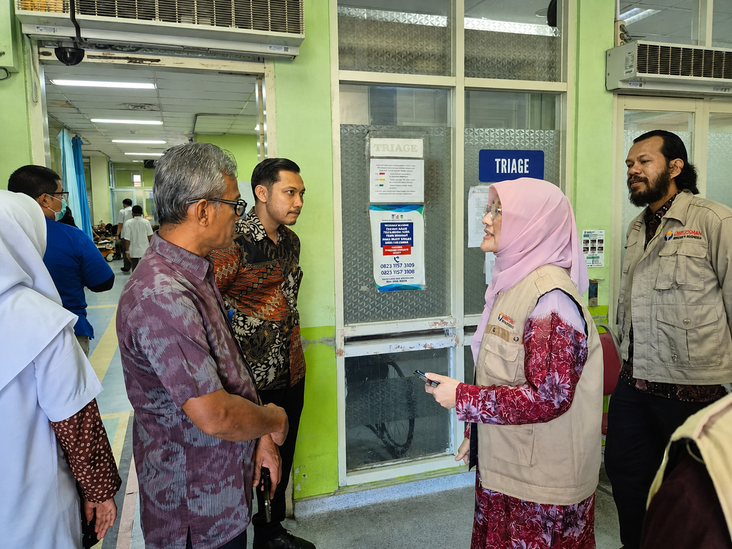 Kepala Perwakilan Ombudsman RI Aceh, Dian Rubianty saat sidak ke RSUDZA, Kamis 30 April 2026. (Foto: For Nukilan)