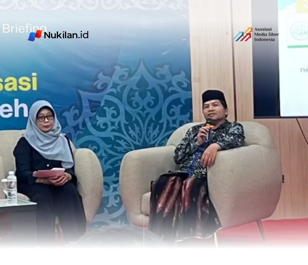 Ketua Majelis Permusyawaratan Ulama (MPU) Aceh, Faisal Ali, dalam media briefing ‘Mengejar Anak Zero Dose’ di Balai Pelatihan Kesehatan Provinsi Aceh, Banda Aceh, Kamis, 21 Mei 2026. (Foto: For Nukilan)