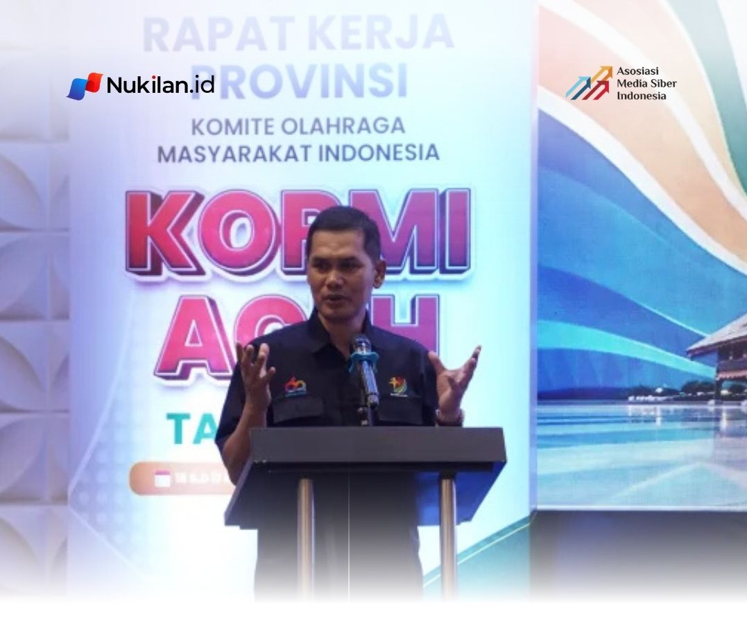Sekretaris Daerah Aceh, M.Nasir ketika menyampaikan sambutan pada Rapat Kerja Provinsi (Rakerprov) KORMI Aceh Tahun 2026, Minggu 17 Mei 2026 (Foto: Humas Setda Aceh)