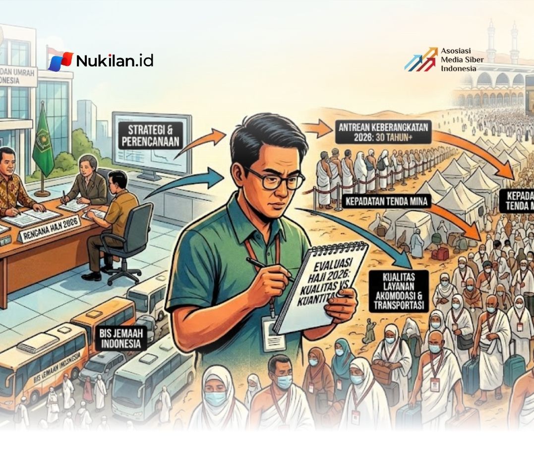 Ilustrasi penyelenggaraan haji. (Foto: Gemini)
