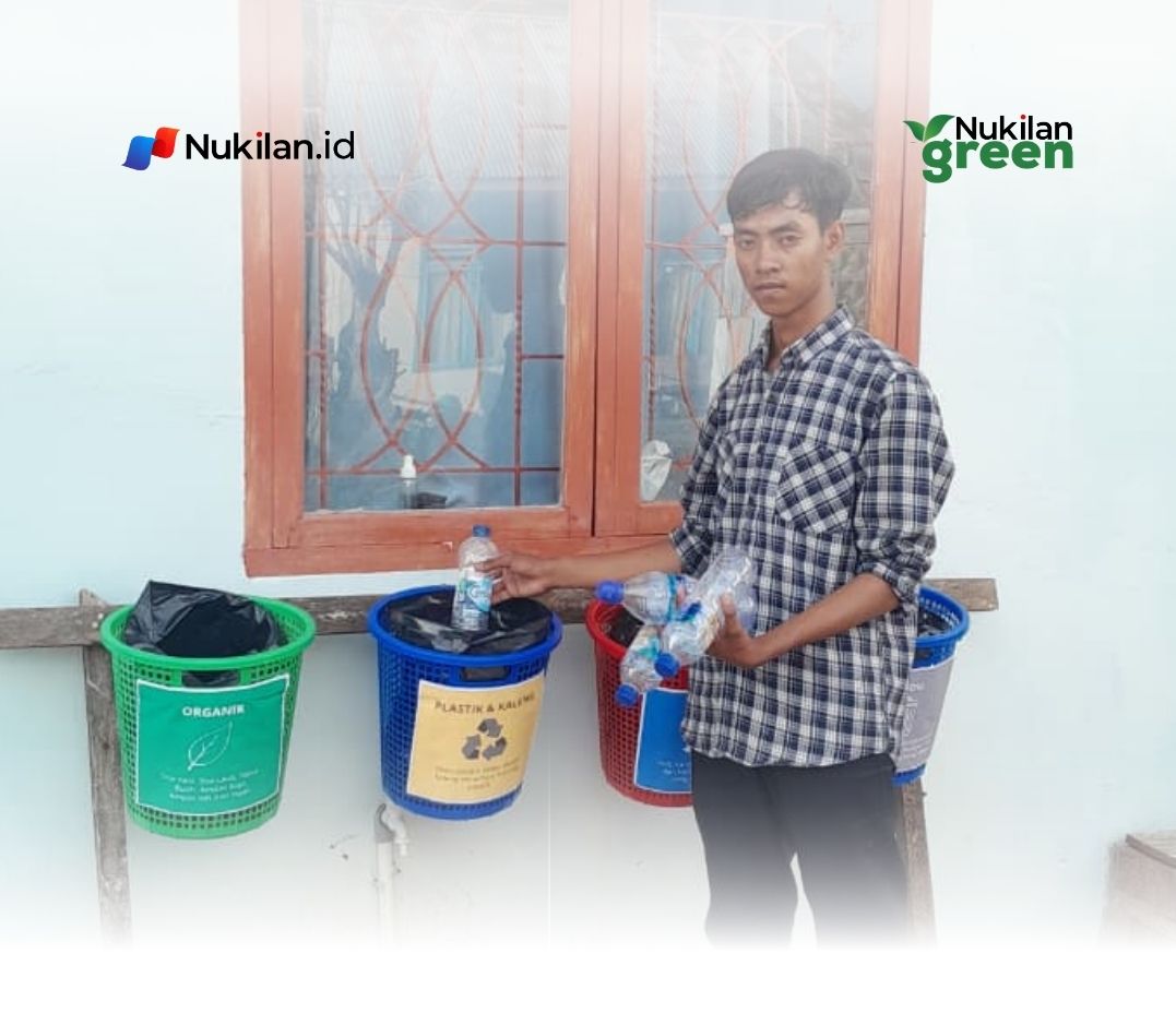 Karyawan dan jurnalis Nukilan.id kembali melaksanakan kegiatan pemilahan sampah sebagai bagian dari program Nukilan Green, Jumat (12/6/2026). (Foto: Nukilan)