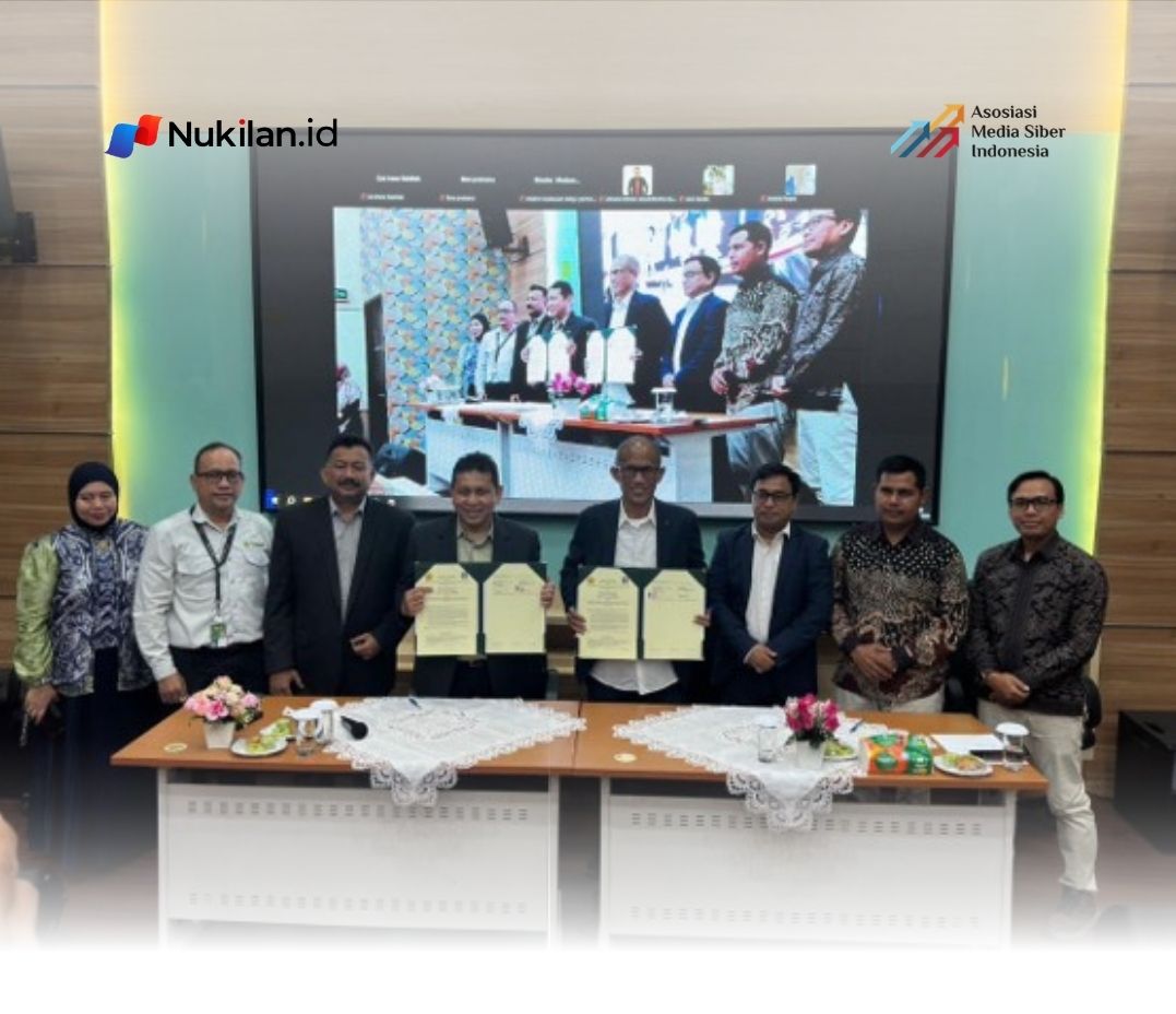 Penandatanganan Memorandum of Agreement (MoA) antara Fakultas Ilmu Sosial dan Budaya Universitas Islam Indonesia (FISB UII), Sekolah Pascasarjana Universitas Syiah Kuala, LPPM USK melalui PRISB, dan TDMRC USK di Banda Aceh, Kamis (18/6/2026).  (Foto: For Nukilan)