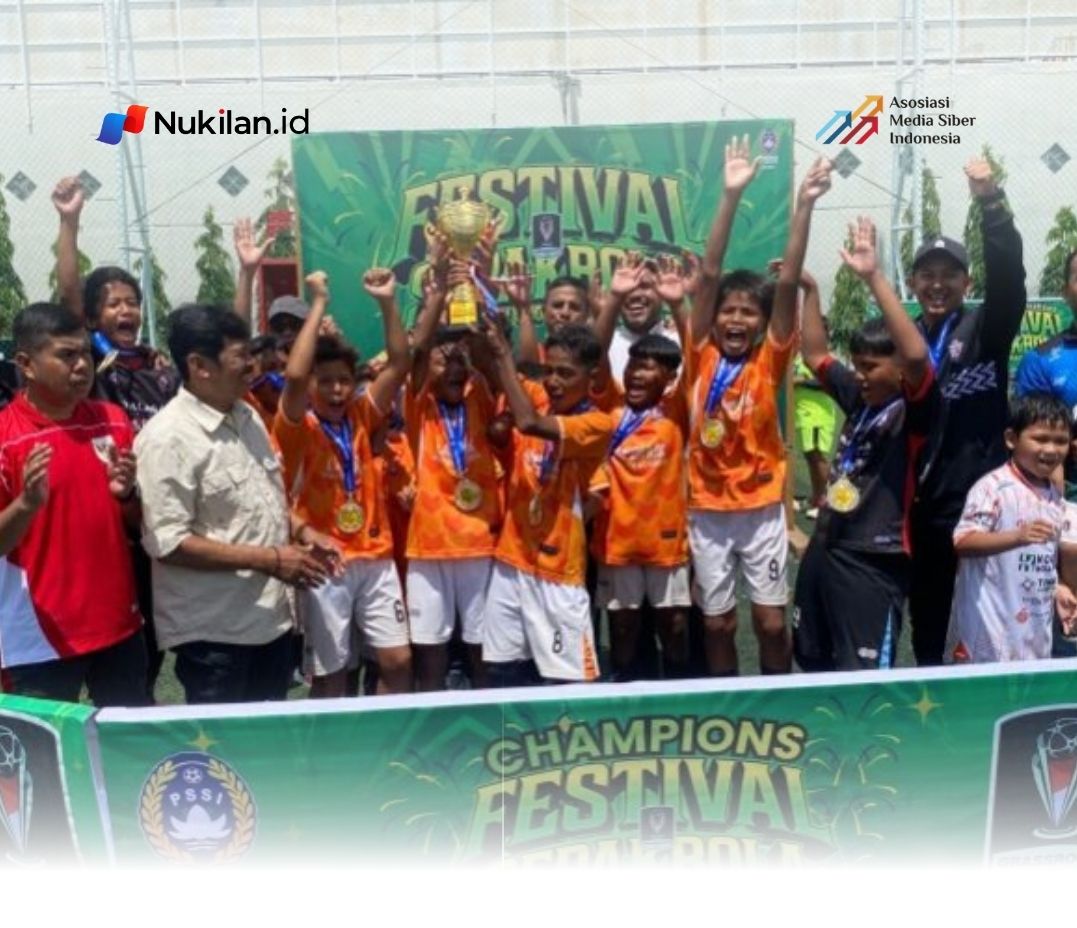 Tim Lambhuk FA U-12 rayakan juara Festival Piala Presiden 2026 PSSI Aceh. (Foto: Muhammad Fadhil/sudutberita.id)