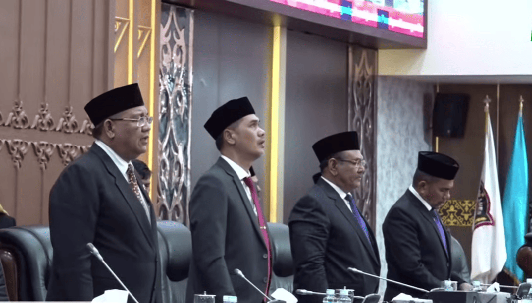 Rapat Paripurna DPRA di Gedung DPRA, Banda Aceh, Senin (22/6/2026). (Foto: Tangkapan layar)