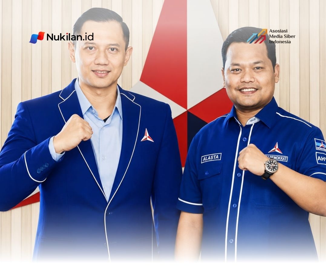 Bendahara DPD Partai Demokrat Aceh, drh. Nurdiansyah Alasta, M.Kes, bersama Ketua Umum DPP Partai Demokrat, Agus Harimurti Yudhoyono (AHY). (Foto: For Nukilan)