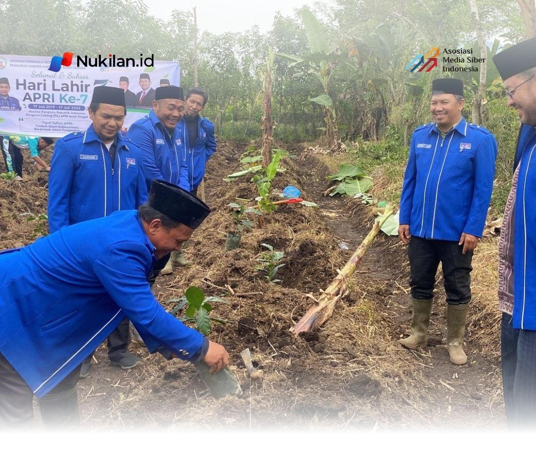 Pengurus Wilayah (PW) Asosiasi Penghulu Republik Indonesia (APRI) Aceh menggelar aksi penanaman 933 batang pohon secara serentak di seluruh Aceh, Rabu (15/7/2026). (FOTO: APRI)