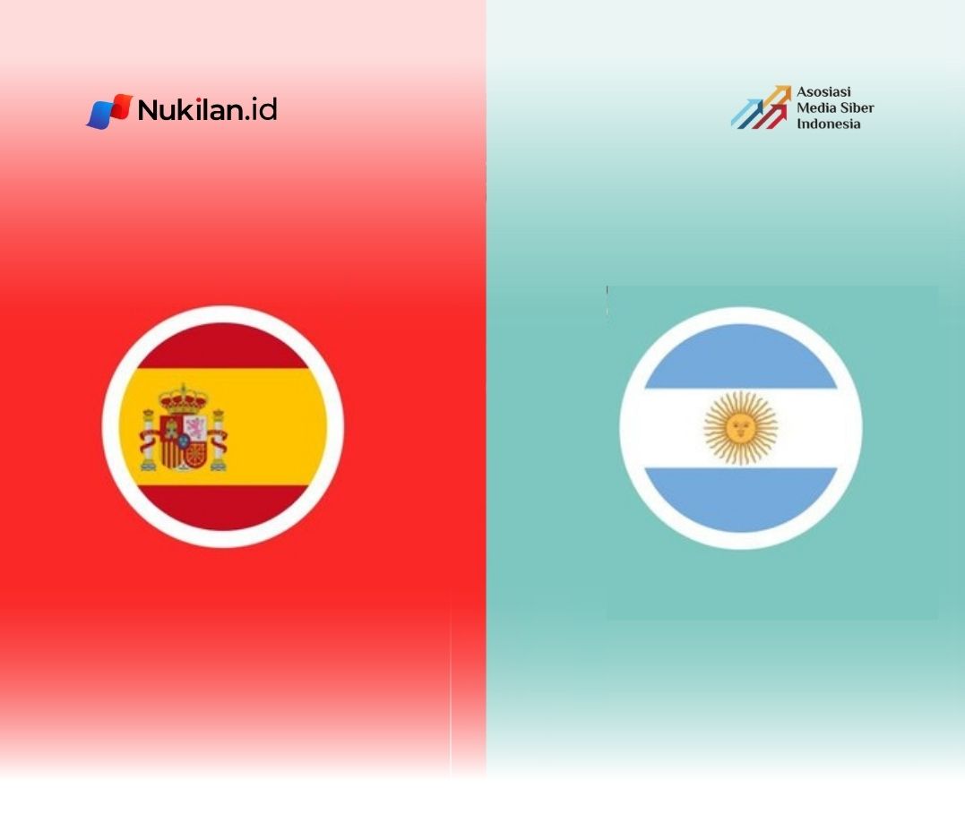 Final Piala Dunia 2026 akan mempertemukan dua kekuatan besar sepak bola dunia, Spanyol dan Argentina. Laga perebutan gelar juara dijadwalkan berlangsung di Stadion New York New Jersey, Amerika Serikat, pada Senin (20/7/2026) pukul 02.00 WIB. (Foto: Nukilan)